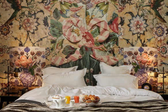 The boutique stay is designed by Christian Lacroix.