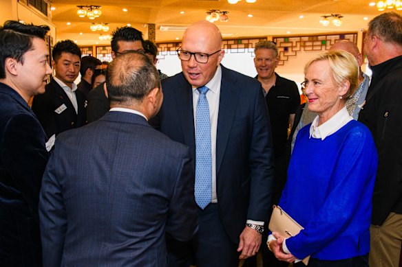 Former opposition leader Peter Dutton spent time with Allen during the election campaign as he visited Chisholm.
