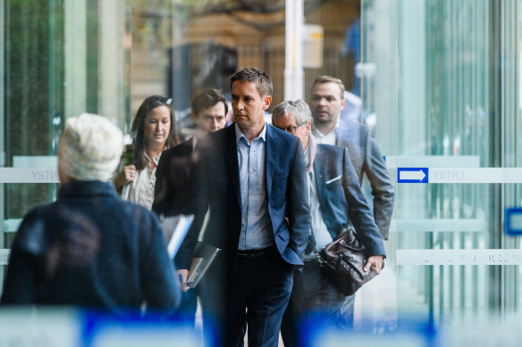 James Chessell, Nine’s managing director of publishing, at the Law Courts building in Sydney.