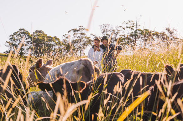 Rachel Ward and her daughter Matilda Brown at the family farm in Macksville on the mid north NSW Coast. 