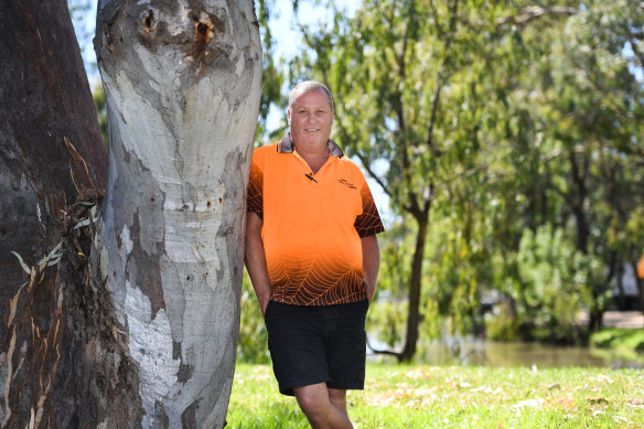 John Beitzel, a Moira Shire councillor who owns a plumbing and hardware store in town. He is also the footy club president.