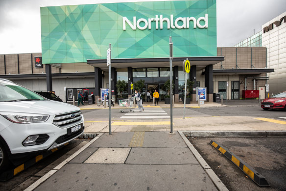 Retail workers also noticed an increase in foot traffic at Northland in Preston on Sunday.