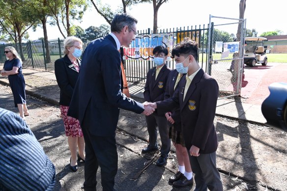 NSW Premier Dominic Perrottet and Minister Sarah Mitchell eased rules around school sport from next week.