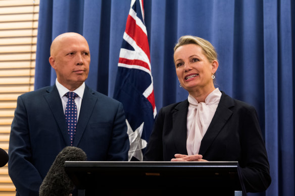 Peter Dutton and Sussan Ley.