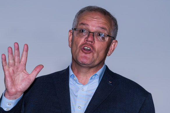 Ex-prime minister Scott Morrison.