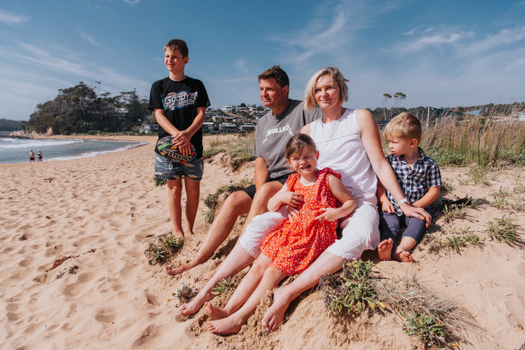 Erin and Adrian Maher with Nate, Mahli, and their youngest child, Andy. 
