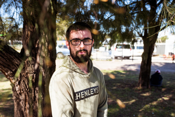 Mitchell Zannino, 22, is on JobSeeker. “If you have a bill that pops up, everything goes out the window,” he says.