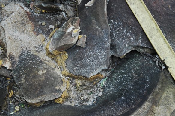 Redbank Creek has been damaged by mine subsidence caused by coal extraction for the Tahmoor Colliery. Expanding foam has been used by the mining company in a bid to repair the damage.