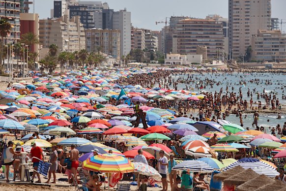 Calpe’s council threatened to impound the belongings of those who laid out towels.