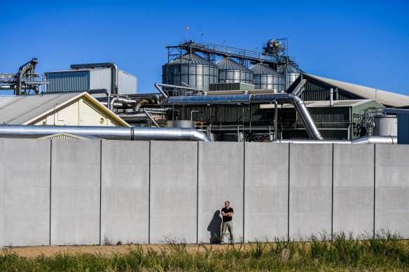 Mr Green’s home sits about 120 metres away from the refinery, where production and emissions have boomed.