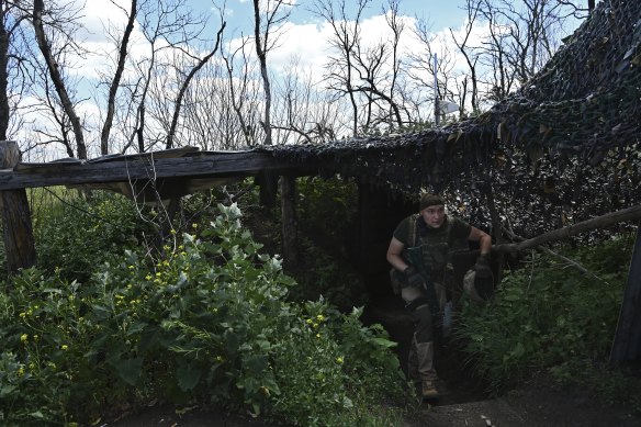 Ukrainian soldiers such as Roman have so far held the back the Russian advance further south in the Donbas.