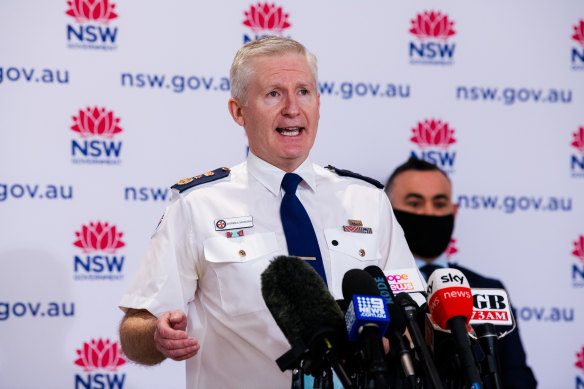 NSW Ambulance Commissioner Dominic Morgan on Friday.