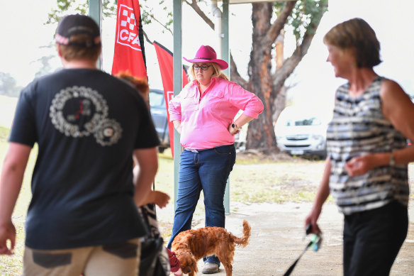 Clifton Creek residents come together for the community meeting.