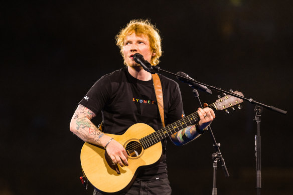 More than 80,000 fans flocked to see Sheeran on Friday.