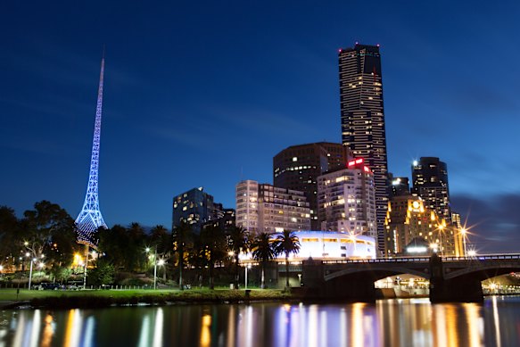 The Arts Centre Melbourne spire is a city landmark.