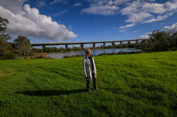 Westgate Biodiversity president Lyn Allison at Westgate Park.