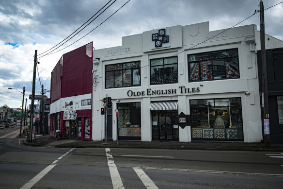 The family moved the showroom to a nearby site on Pyrmont Bridge Road, pictured, and the factory to Leichhardt.