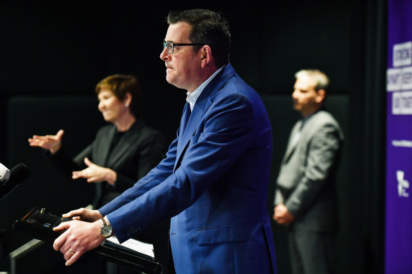 Premier Daniel Andrews pleaded with Victorians to get tested and not go to work while sick.