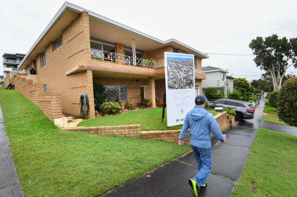 Some homes are selling under the hammer and others are selling after auction.