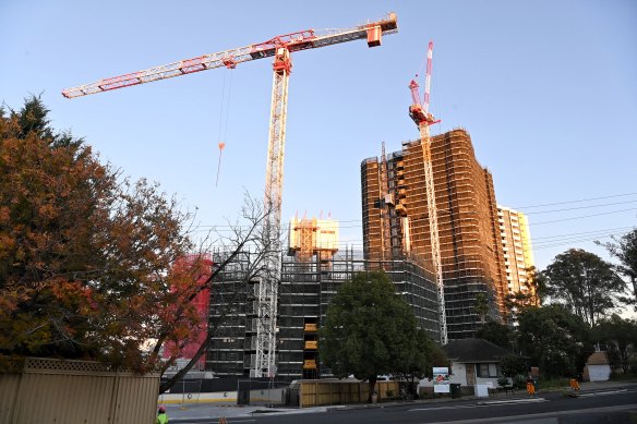 The Skyview development on Old Castle Hill Road in Sydney’s north-west.
