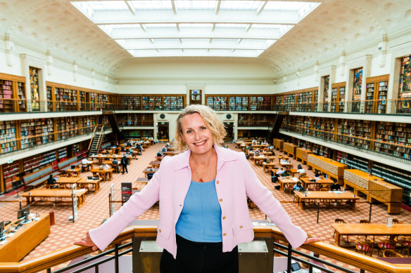 Caroline Butler-Bowden, the newly appointed State Librarian.