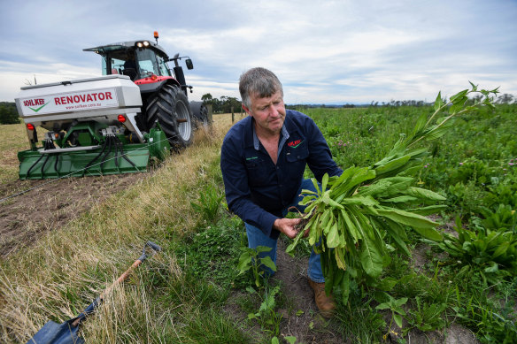 West Gippsland farmer Niels Olsen invented a planter that regenerates the soil and improves carbon retention. 