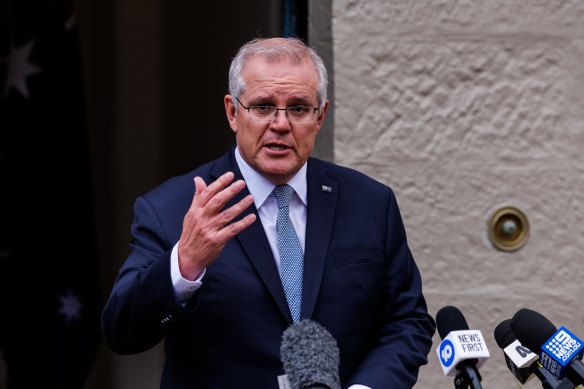 Prime Minister Scott Morrison in Sydney on Friday.