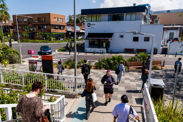 Gordon train station will be surrounded by taller buildings under the plans. 