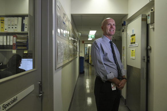 Professor Bill Rawlinson at the Prince of Wales Hospital in Randwick, Sydney. 