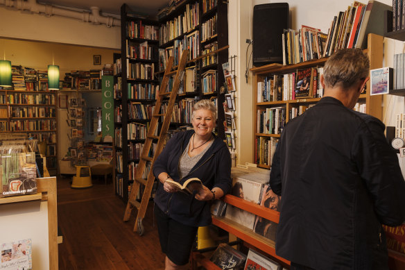 Julia Wilson, one of five owners of Desire Bookshop in Manly. 