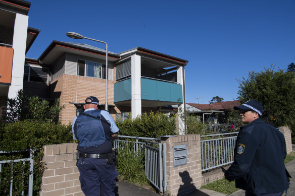 A crime scene has been established at the Lurnea address. 