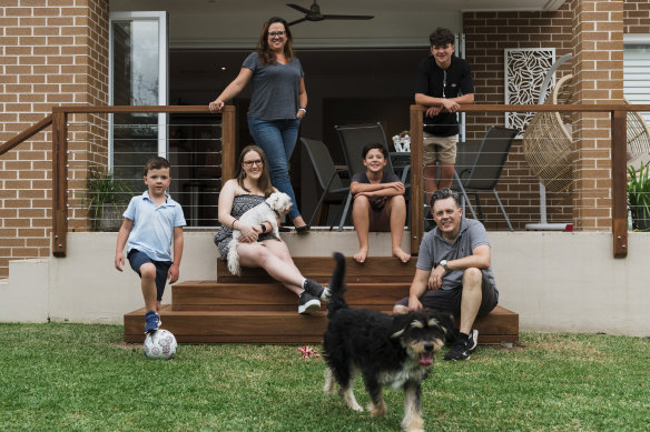 Mark and Heather Jones and their four children - Emily, 17, Daniel, 14, Toby, 11, and Ethan, 6 - love the lifestyle in Sydney and living close to the beach.