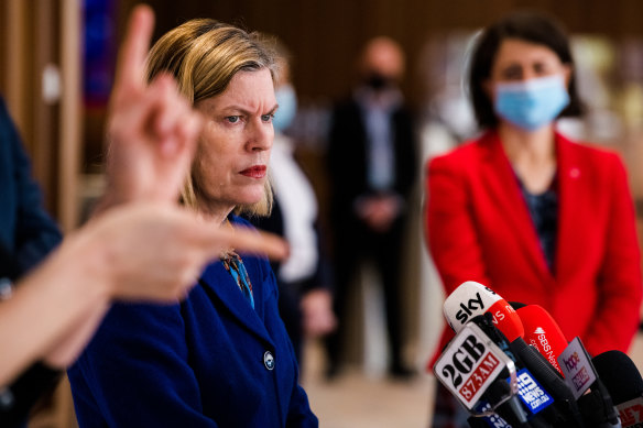 NSW Chief Health Officer Dr Kerry Chant and then-premier Gladys Berejiklian appeared together for daily briefings during the COVID-19 crisis.
