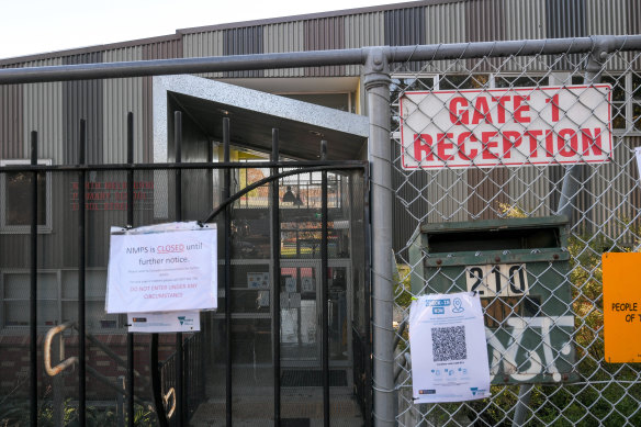 North Melbourne Primary School was closed due to the COVID-19 virus. 