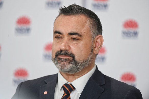 NSW Deputy Premier John Barilaro pictured last month.