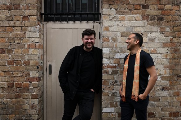The latest directors of the Biennale of Sydney: Cosmin Costinas (left) and Inti Guerrero.