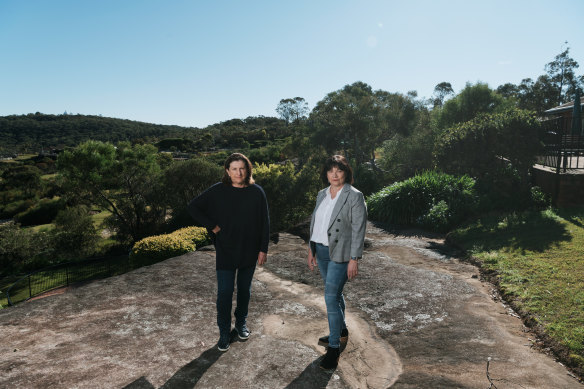 Residents such as Verity Hinwood and Simone Pietschner oppose plans to create a new suburb at Ingleside in the Northern Beaches.