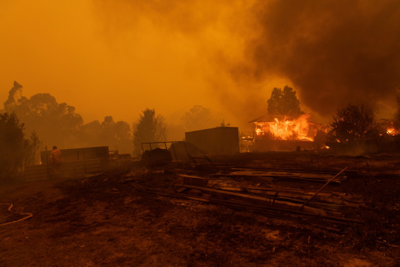 Much of Malua Bay on the South Coast was destroyed by the Clyde Mountain fire. 