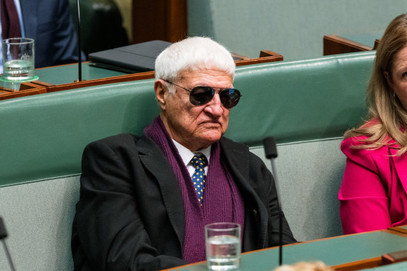 Bob Katter in parliament earlier this year.