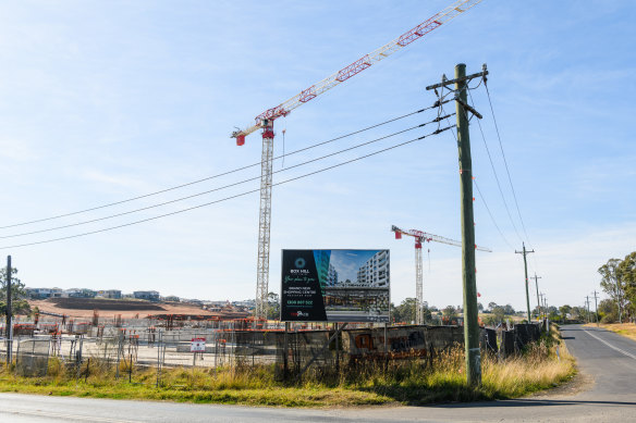 The site of the Box Hill City Centre development by Toplace on Terry Road. 