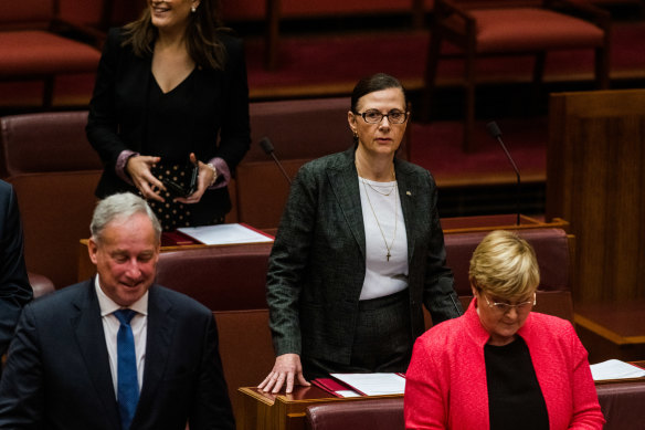 Liberal senator Concetta Fierravanti-Wells criticised Prime Minister Scott Morrison on Tuesday night. 