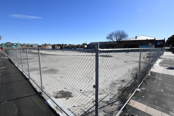 A government-owned former WestConnex dive site in Camperdown that is slated for redevelopment into homes.
