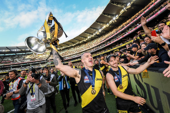 Last year's AFL grand final at the Melbourne Cricket Ground.