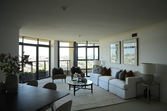 The interior of the Edgecliff penthouse apartment that once belonged to  Melissa Caddick..