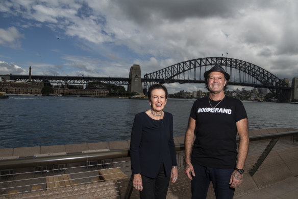 Sydney lord mayor Clover Moore with Sydney New Year’s Eve creative consultant Blak Douglas