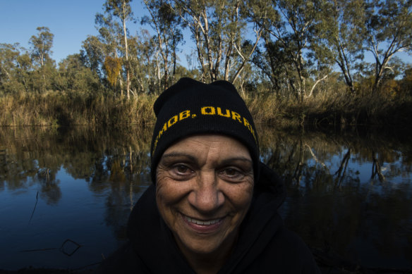 Monica Morgan, chief executive of the Yorta Yorta Nation Aboriginal Corporation, at the Moira Lakes that sit within the Barmah-Millewa forests.