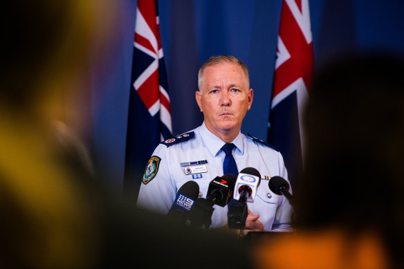 NSW Police Commissioner Mick Fuller says there is one suspect.
