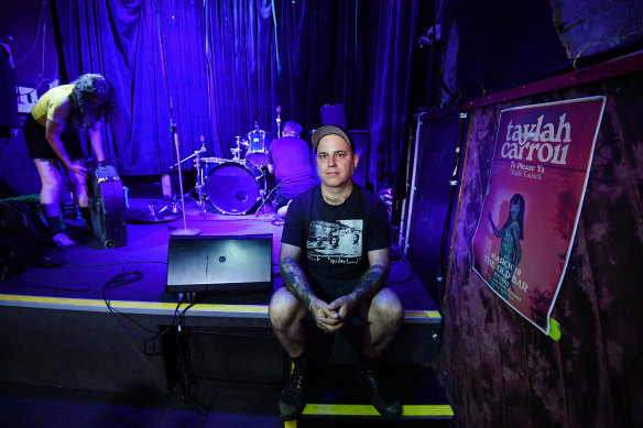 Liam Matthews, owner of Old Bar in Fitzroy, says he can’t see Melbourne’s music industry coming back for years after COVID-19. 