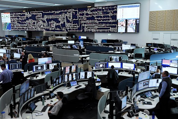 Sydney Trains’ rail operations centre in Alexandria in inner Sydney.
