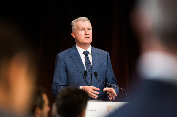 Employment and Workplace Relations Minister Tony Burke unveiled plans to allow unions to negotiate uniform pay deals across multiple employers.